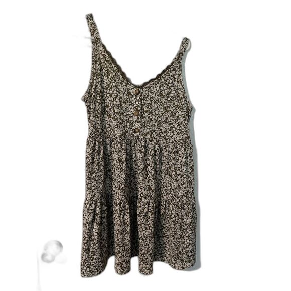 Blu Pepper Anthropologie Cottagecore Green/White Floral Casual Sundress/Tunic M - Picture 4 of 6